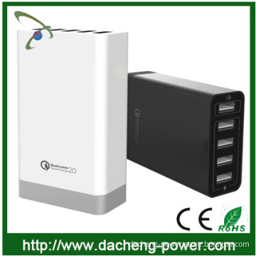 Quick Charge 2.0 5 Port usb charger 5V 8A for mobile phone tablet MP3